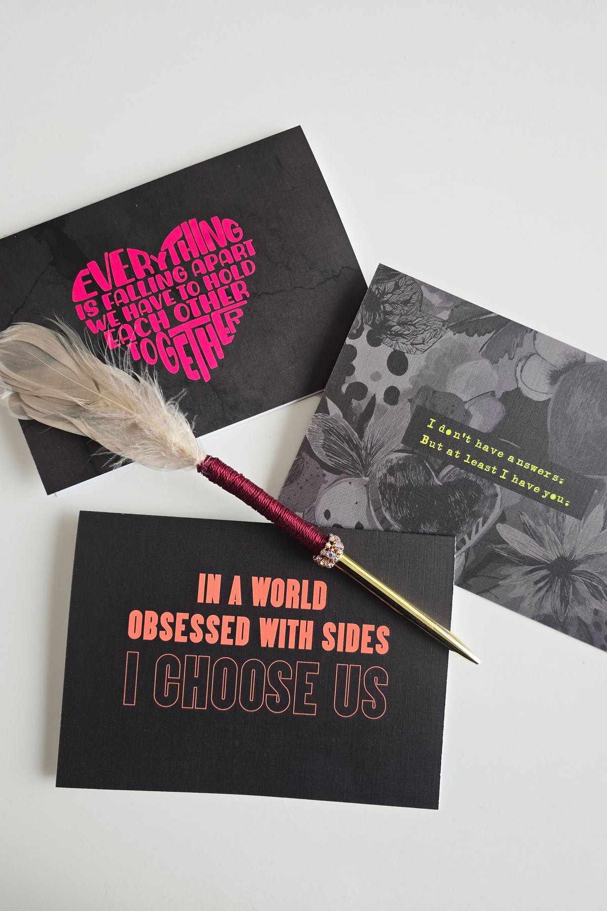 Black Notecard Set