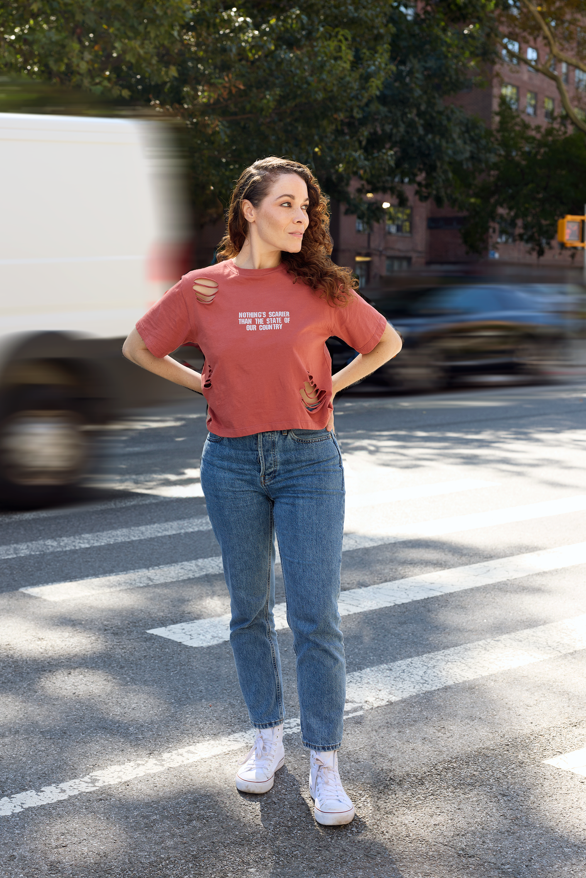 Scary Mid-Crop T-shirt