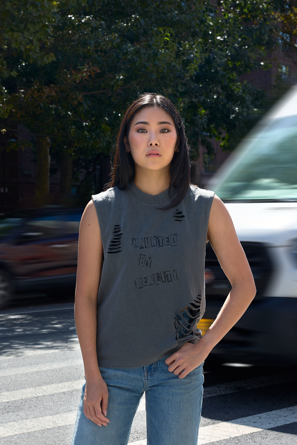 Haunted By Reality Muscle Tee