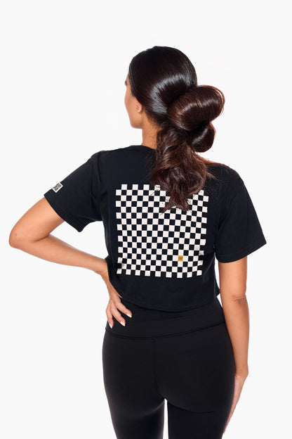 Checkered Past Cropped T-shirt