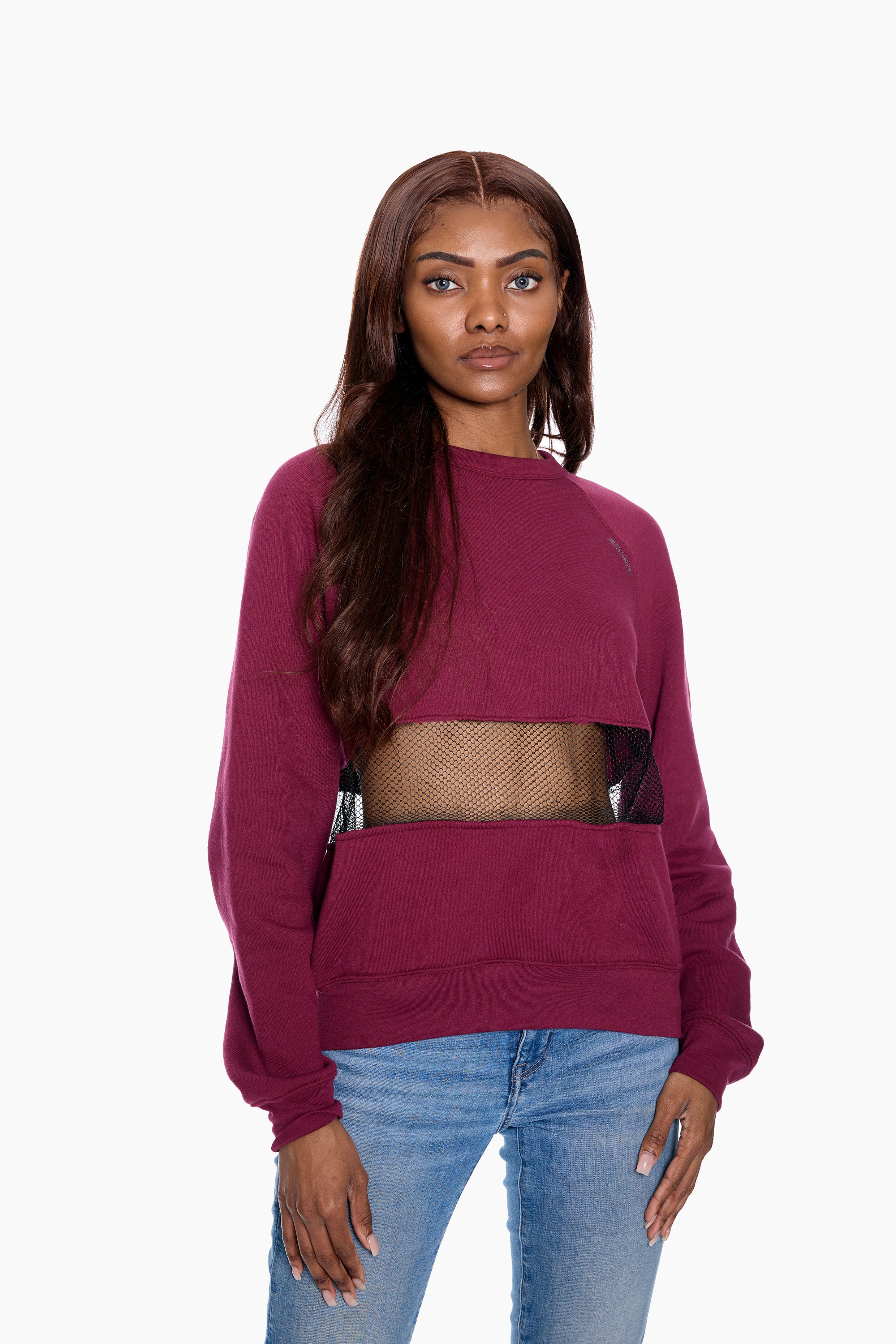 Mesh Insert Raglan Sweatshirt – ELEVEN27