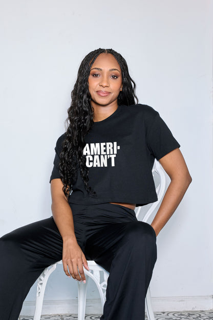 Ameri-Can't Mid Crop T-shirt