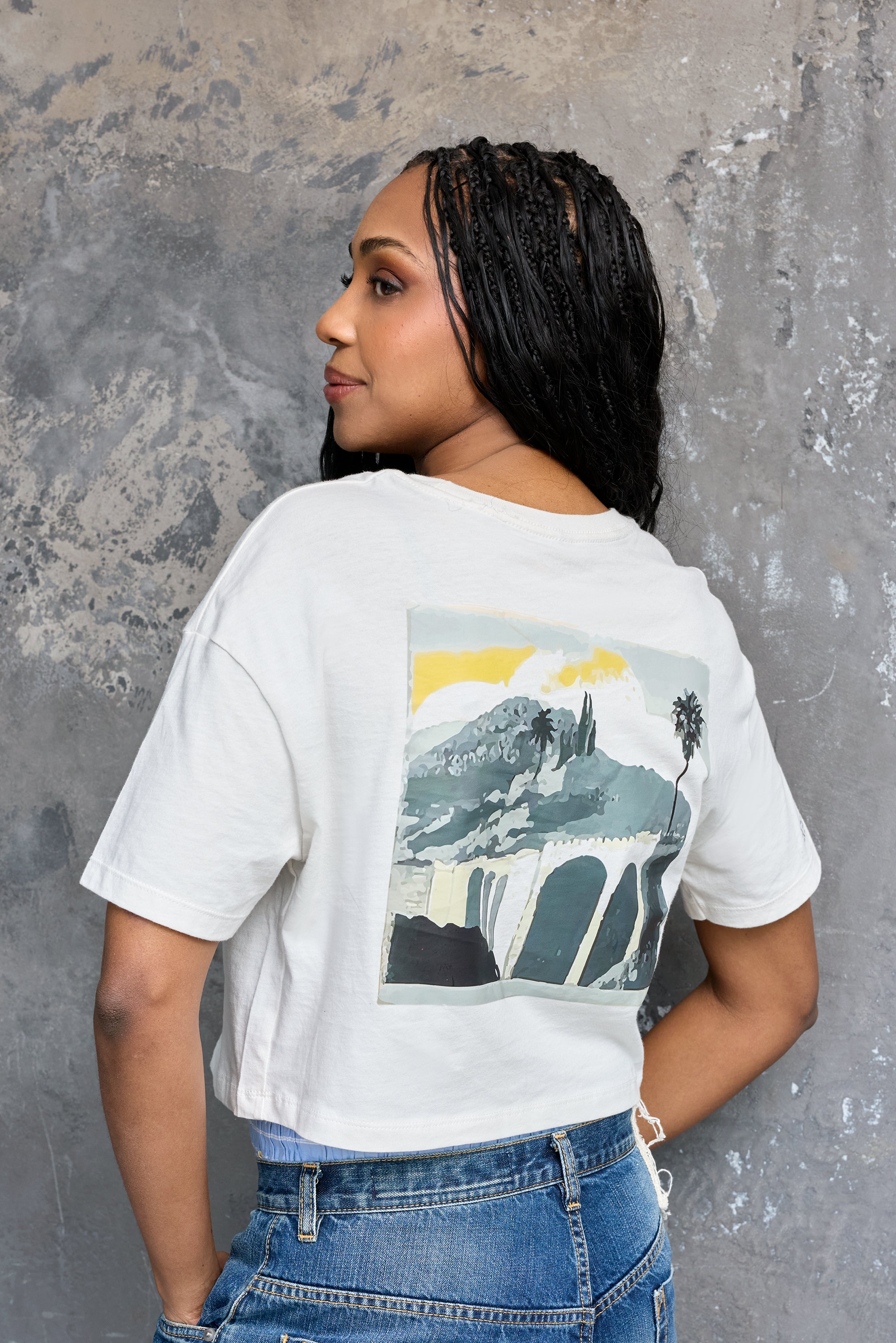 ★2025SS新作★RONRON★MILKI WAY CROP T SHIRT RONRON 론론