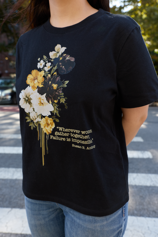 Women Gather Floral Mid Crop T-shirt
