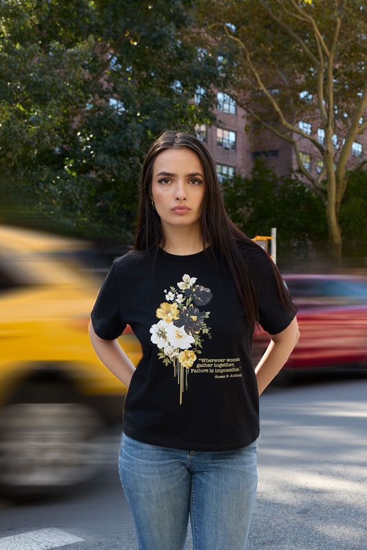 Women Gather Floral Mid Crop T-shirt