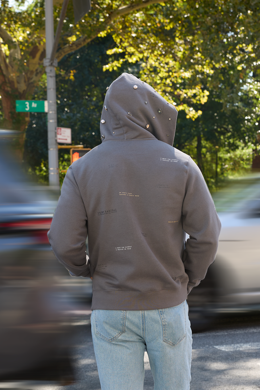 Jeweled Humanity Zip Hoodie