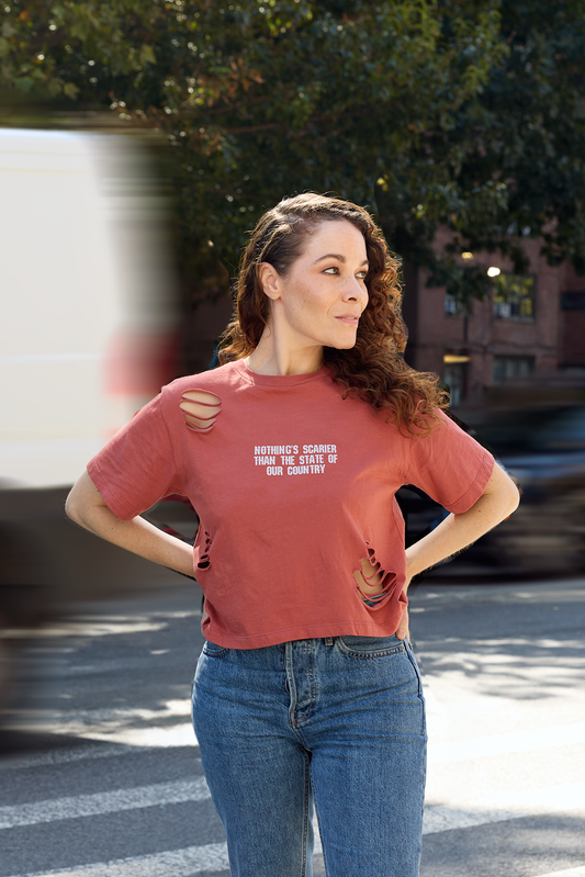 Scary Mid-Crop T-shirt