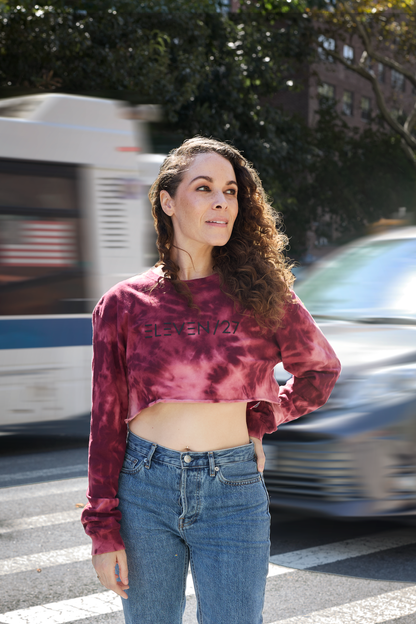 Crimson Wave Crop T-Shirt