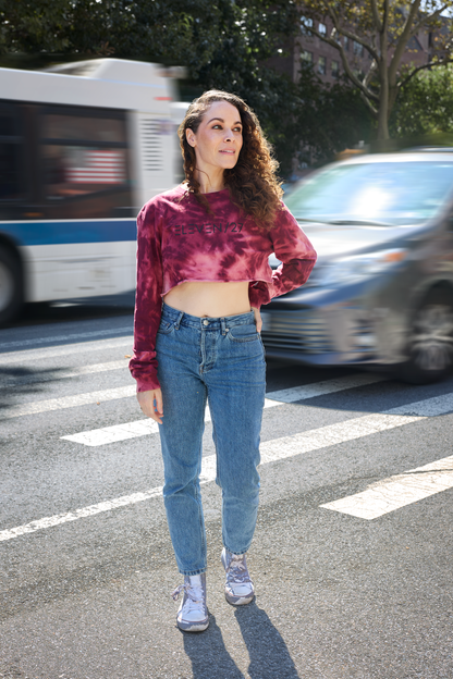 Crimson Wave Crop T-Shirt