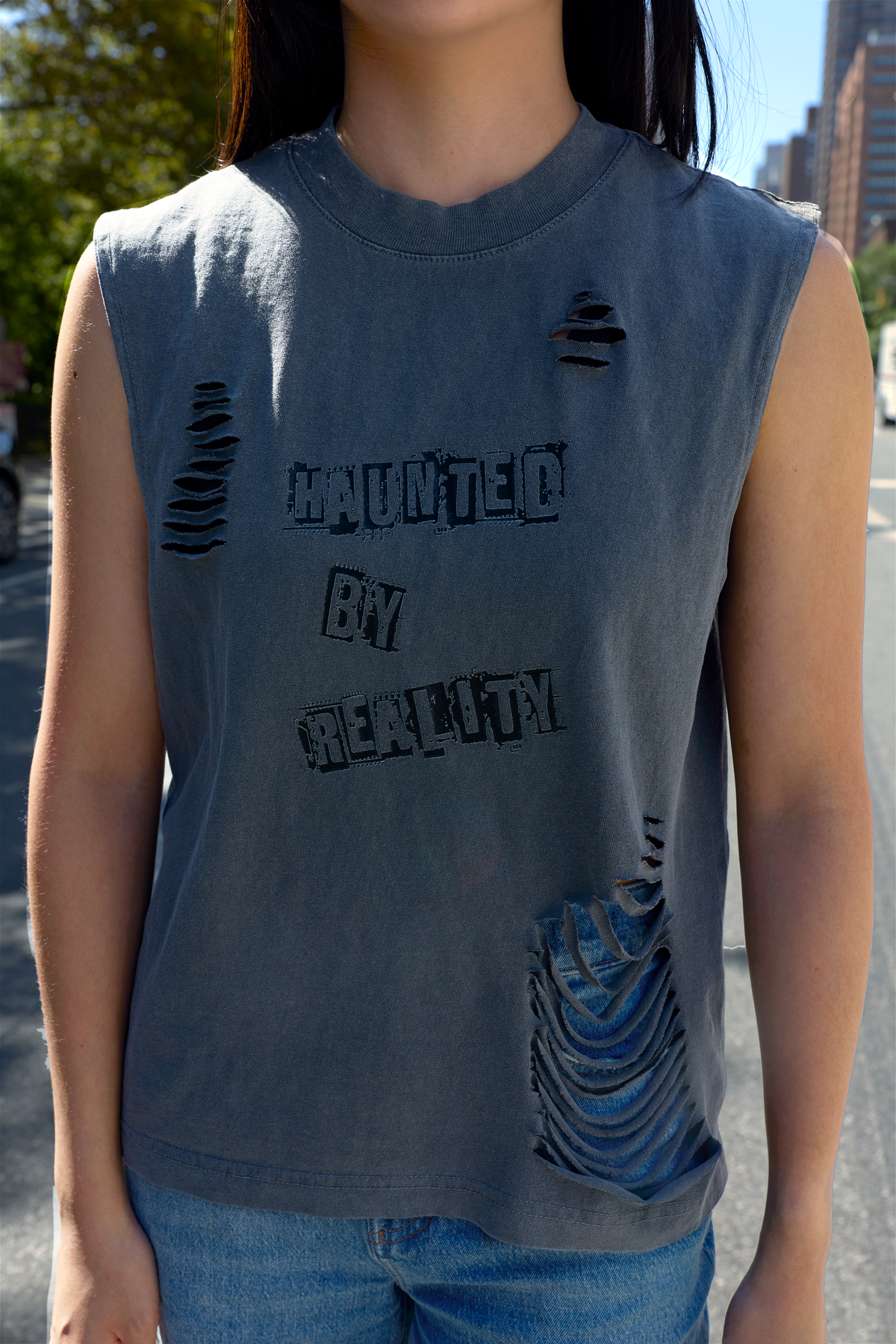 Haunted By Reality Muscle Tee