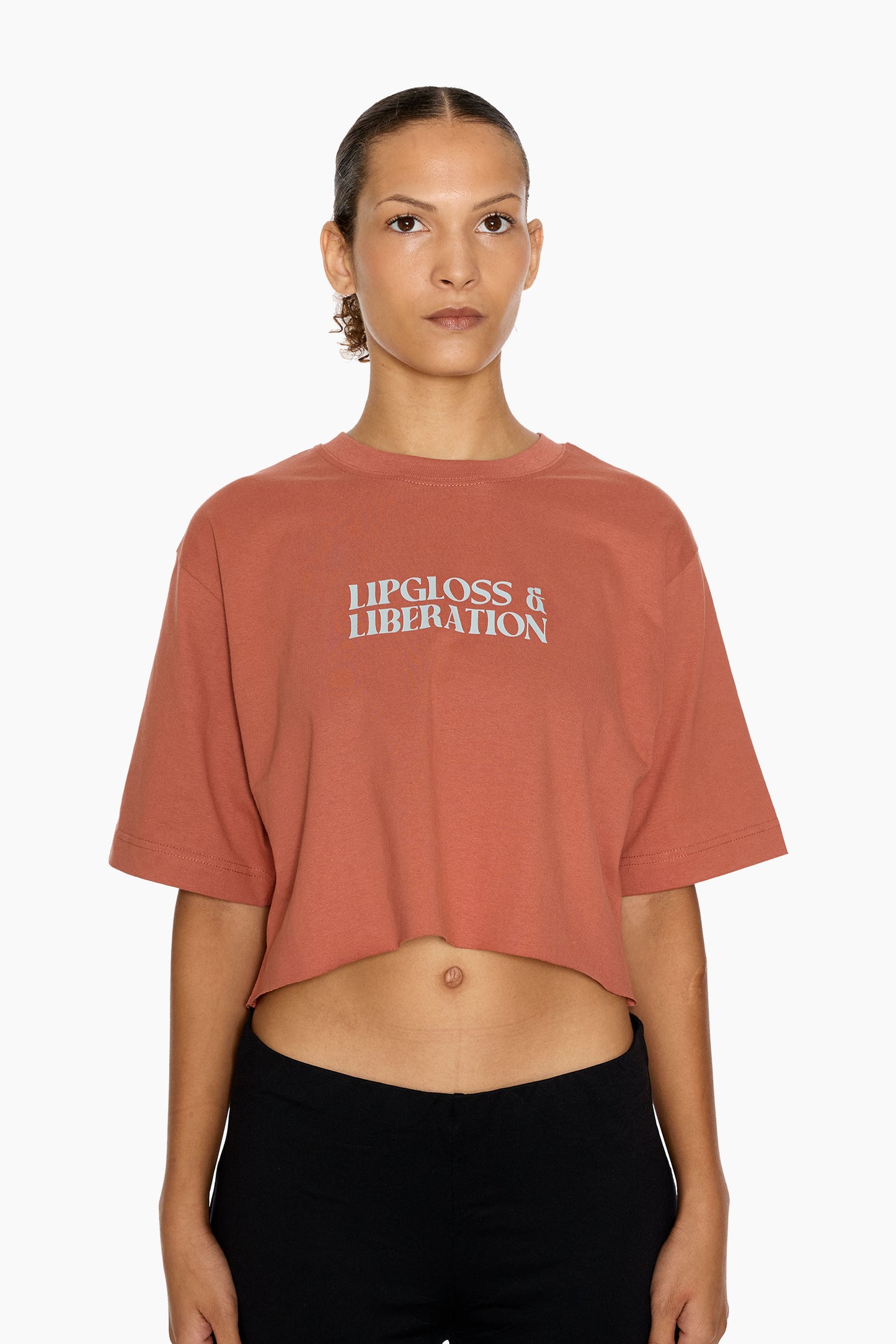 Lipgloss & Liberation Crop T-shirt