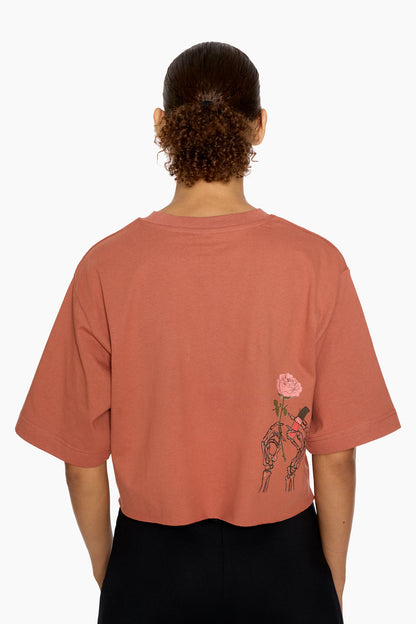 Lipgloss & Liberation Crop T-shirt