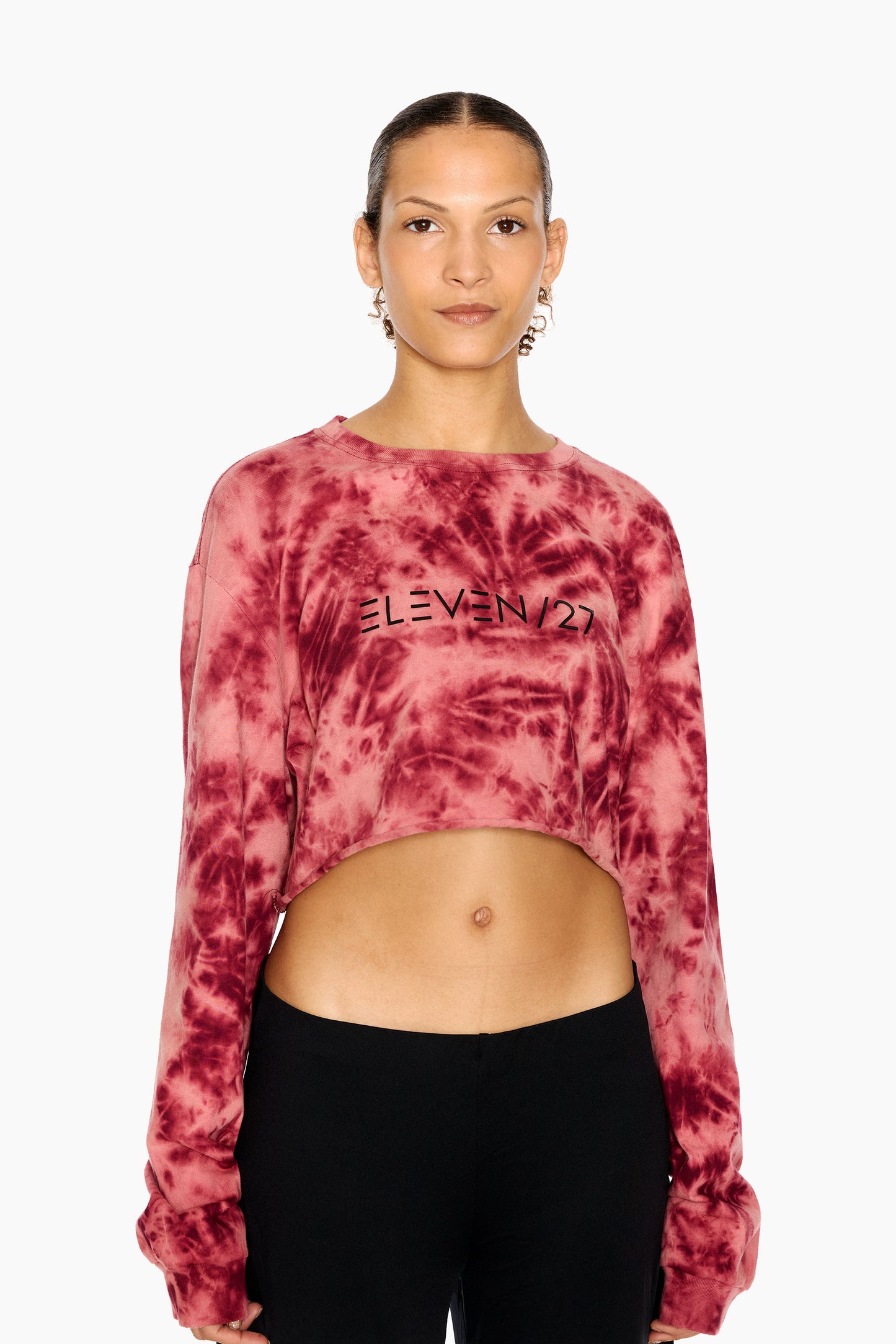 Crimson Wave Crop T-Shirt